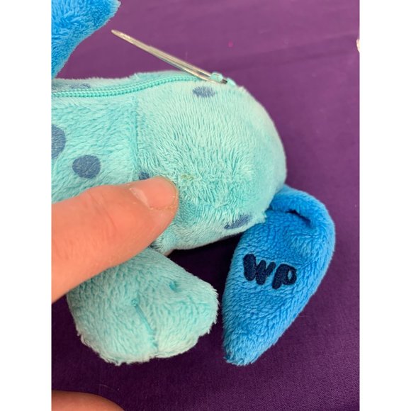 Flawed Wuggle Pets 6” Keychain Blue Puppy Pouch Zippered back Tab Lost 2011 - Picture 9 of 12